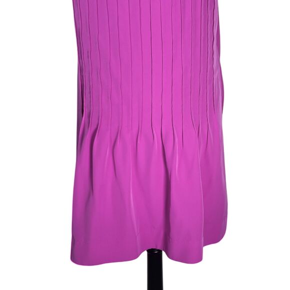 Ralph Lauren Women's Dress Purple Pleated A-Line Pockets Sleeveless Shift Sz 12 - Picture 8 of 8